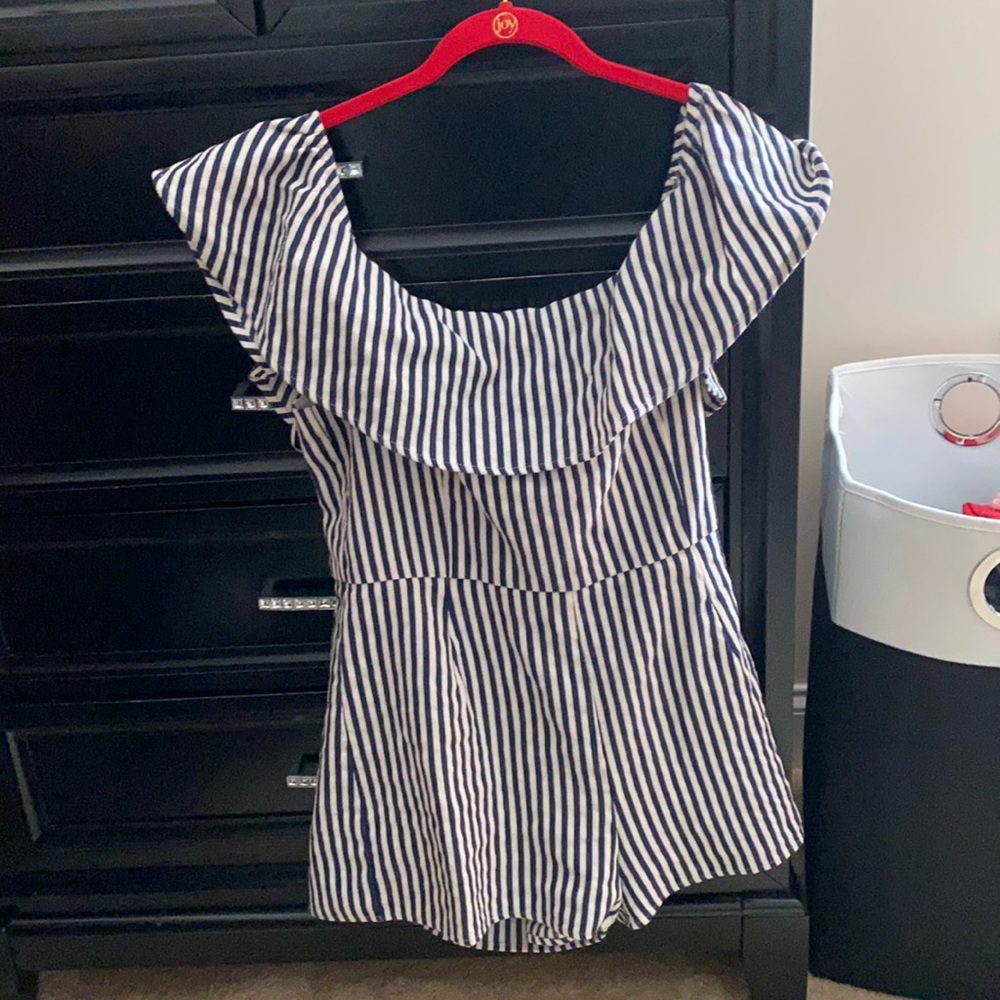 Navy/White XL romper